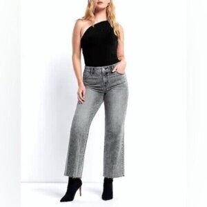 Express Gray Flare & Wide Leg Jeans